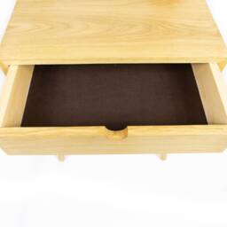 Solid Oak Nightstand/Bedside Table - Two Drawers - thumbnail 4