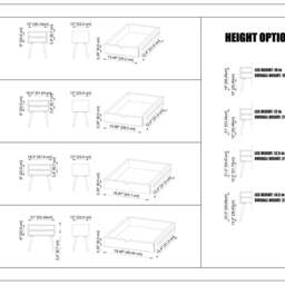 Solid Oak Nightstand/Bedside Table - Two Drawers - thumbnail 2