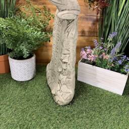 Stone Garden Large Welcome Frog Statue Ornament - thumbnail 2