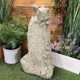 Stone Garden Large Welcome Frog Statue Ornament - thumbnail 4