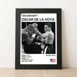 Oscar De La Hoya Boxing Poster Semi-Gloss Art Print