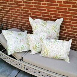 Meadow Flowers Cushion - Coated Cotton For Pallet Furniture - thumbnail 1