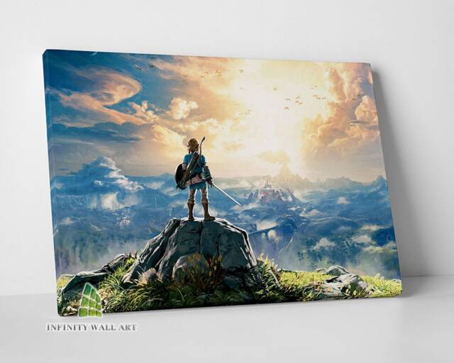 Legend Of Zelda Canvas Art Wall Children Kids Print Picture Gaming Home Decor -D182 - image 1