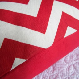 2 Pattern Color Choices.lipstick Red Chevron.pillow Cover.slipcover.toss Pillows.lumbar Pillows.holiday.farmhouse.independence Day.4Th July - thumbnail 3