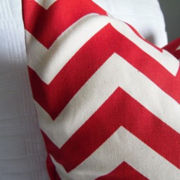 2 Pattern Color Choices.lipstick Red Chevron.pillow Cover.slipcover.toss Pillows.lumbar Pillows.holiday.farmhouse.independence Day.4Th July - thumbnail 2