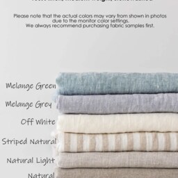 Set Of 2 Linen Pillowcases With Envelope Closure, Bed Sham Covers - Standard, Queen, King, Custom Size Pillow - thumbnail 2