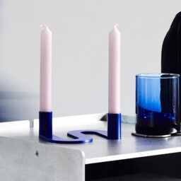 Rowley Gold Metal Candlestick Holder - Brutal Modern Industrial Style - thumbnail 3
