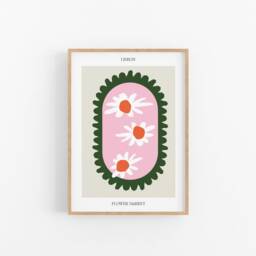 Lisbon Flower Market Print - Danish Pastel Style, Sustainable Paper - thumbnail 2