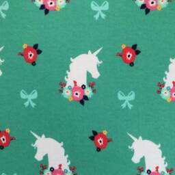 Unicorn Baby Blanket - Minky & Jersey Knit, Shower Gift - thumbnail 2