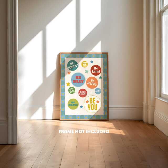 Colourful Children's Affirmation Poster, Feelings Print, Educational Wall Art, Cool Kid Decor, Happy Kids Girl Boy, Positive Playroom Print - image 1