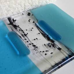 Light Turquoise Fused Glass Soap Dish By Bprdesigns - thumbnail 3
