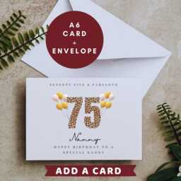 Personalised Nanny 75Th Birthday Candle Gift Cards Hamper Gifts For Her B - thumbnail 3