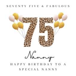 Personalised Nanny 75Th Birthday Candle Gift Cards Hamper Gifts For Her B - thumbnail 4