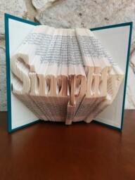 Simplify - Folded Book Art Fully Customizable, Housewarming - thumbnail 1