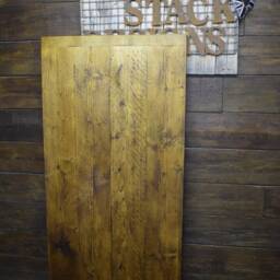 Reclaimed Scaffold Board Desk Top, Bread Ends, 4 Boards - 85cm Wide - thumbnail 2