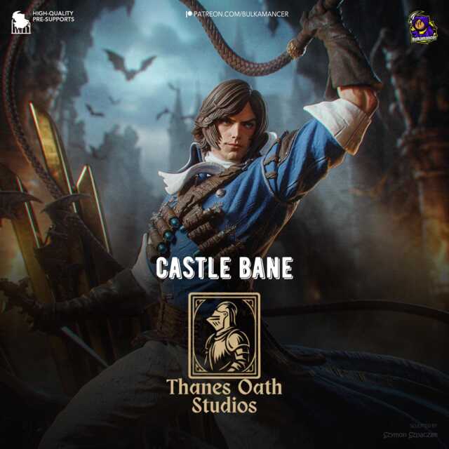Castle Bane - Vampire Hunter Gothic Warrior Richter Belmont Resin Figure 16K - image 1