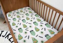 Frankenstein, Bedding, Duvet Covers, Fitted Sheets, Halloween Frankenstein Pumpkin Bedding, Watercolour Kids Bedding
