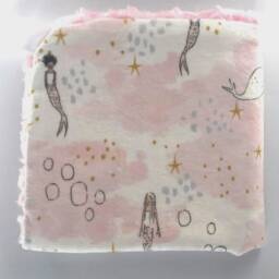 Mermaid Lovey, Security Blanket, New Mom, Newborn Gift, Baby Girl Nursery, Room, Blanket - thumbnail 4