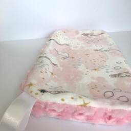 Mermaid Lovey, Security Blanket, New Mom, Newborn Gift, Baby Girl Nursery, Room, Blanket - thumbnail 3