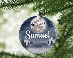 Kids Christmas Girls Boys Personalised Bauble Gift Present Keepsake Novelty Tree Xmas Daughter Son Nephew Niece - thumbnail 1