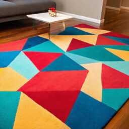 Hand-Knotted Wool Oushak Rug - Geometric Design, Living Room Area - thumbnail 4
