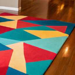Hand-Knotted Wool Oushak Rug - Geometric Design, Living Room Area - thumbnail 2