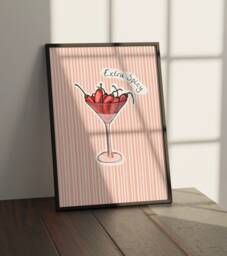 Dirty Martini Wall Art, Drink Poster - Print, Poster, Cocktail Chilli Art - thumbnail 1