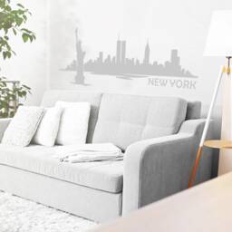 New York Skyline Wall Decal - Bedroom Decor Art 190 - thumbnail 3