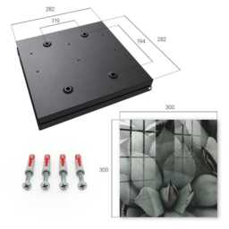 Plant Elegance Key Cabinet For Home, Gray Industrial Box, Minimalist Flowers & Plants, Lovers Of Nature Peace - thumbnail 4