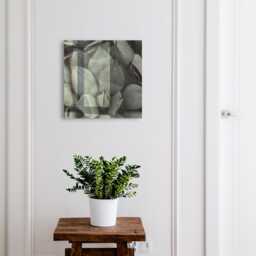 Plant Elegance Key Cabinet For Home, Gray Industrial Box, Minimalist Flowers & Plants, Lovers Of Nature Peace - thumbnail 1