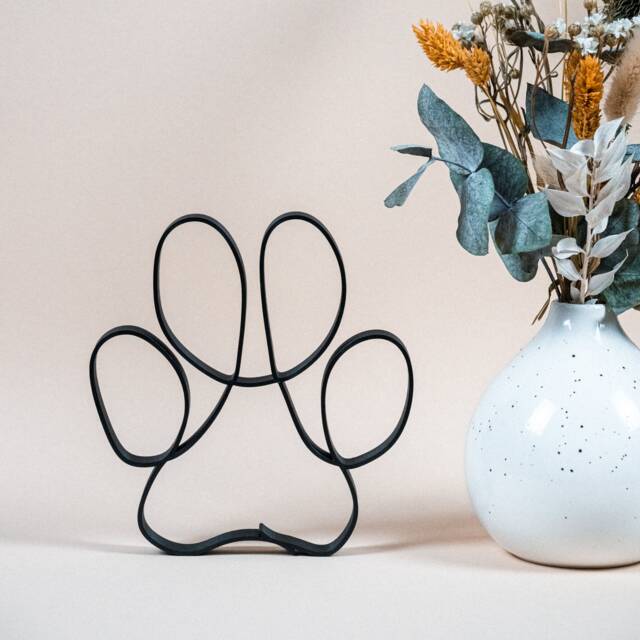 Dog Paw - Cat - Line Art 3D Print Gift Idea For Dog & Cat Owners - image 1