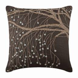 "Luxury Brown Throw Pillow 16""x16" - thumbnail 1