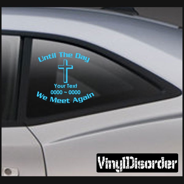 Cross9 in Loving Memory Custom Car Or Wall Vinyl Decal Stickers - Ilmcross9Et - image 1