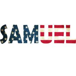 Custom Name Decal - Patriotic American Flag Wall Personalized Usa Art Sticker Vwaq-An1 - thumbnail 2