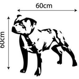 Staffordshire Bull Terrier Wall Decal Sticker Decorative Staffie Staffy - thumbnail 2
