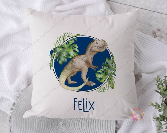 Dinosaur Cushion, Pillow, For Girl, Gift, Boy, Gift Her, Lover - image 1