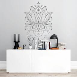 Lotus Mandala Wall Decal Yoga Studio Decor Z131 - thumbnail 2