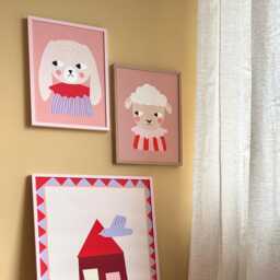 Bunny With Floppy Ears - Art Print For Kids' Nursery Wall Decor - thumbnail 2
