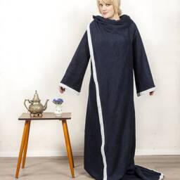 Fluffy Soft Sleeve Blanket, Cuddly Sofa Blanket With Arms, Dark Blue, Fleece 1.68 X 2.00 M, Unisex, Fairtrade Ringelsuse - thumbnail 3