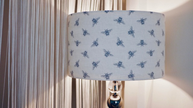 Grey Natural Bee Lamp Shade Drum Lampshade 20cm 25cm 30cm 35cm 40cm 50cm Beige, Manchester, Worker Bee, Bees, Ceiling Lamp, Pendant - image 1