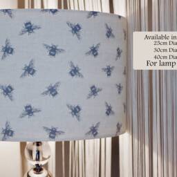 Grey Natural Bee Lamp Shade Drum Lampshade 20cm 25cm 30cm 35cm 40cm 50cm Beige, Manchester, Worker Bee, Bees, Ceiling Lamp, Pendant - thumbnail 2