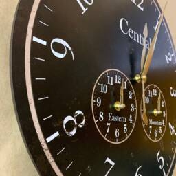 Custom Black Time Zone Clock - Multi Display - thumbnail 3