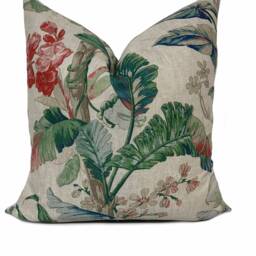 Schumacher Tropique Tropicana Collection Document Cushion Cover Pillow Double Sided - thumbnail 2