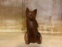 Koa Wood Cat Mischief - thumbnail 1