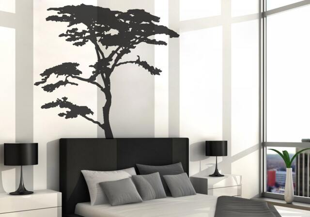 Vinyl Art Decal Realistic African Tree Wall Sticker Decals Home Decor By Decalisland - Sd 003 - image 1