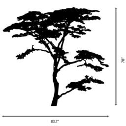 Vinyl Art Decal Realistic African Tree Wall Sticker Decals Home Decor By Decalisland - Sd 003 - thumbnail 3
