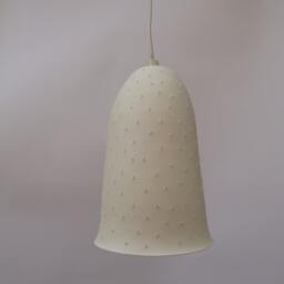Perforated Porcelain Bell, Hanging Lamp - thumbnail 4