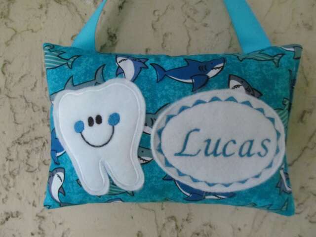 Personalized Tooth Fairy Pillow, Children's Keepsake, Custom Holder, Kids Gift, Gift - image 1