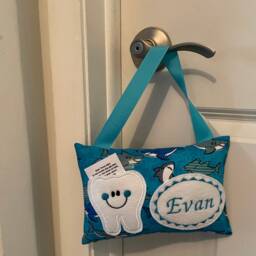 Personalized Tooth Fairy Pillow, Children's Keepsake, Custom Holder, Kids Gift, Gift - thumbnail 3