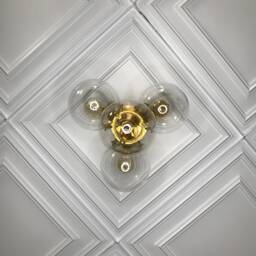 Thalia Modern 4 Light 6In Globe Mid Century Semi Flush - thumbnail 3